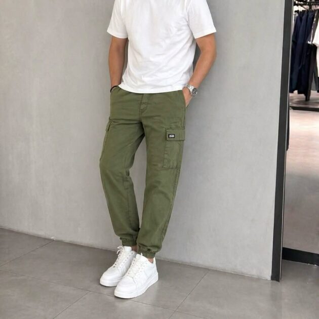 👖 Pantalon Combat Jack & Jones vert
