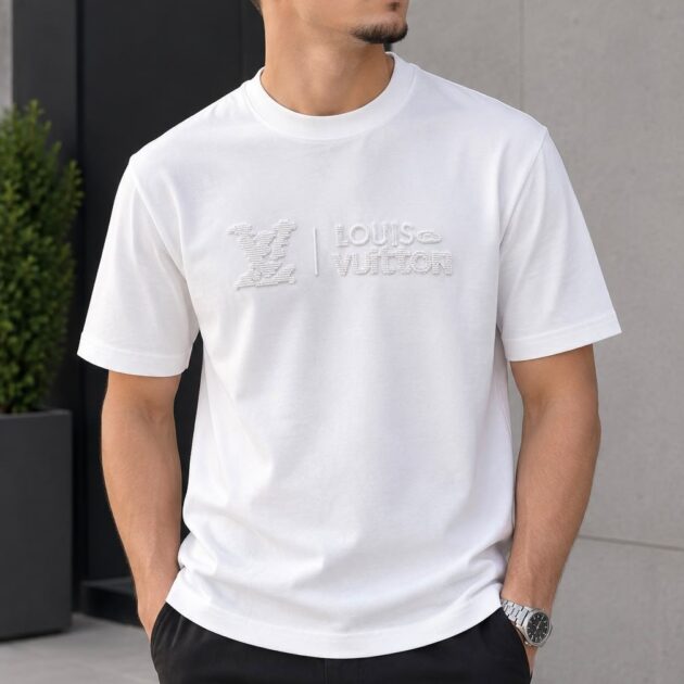 T SHIRT LV  BLANC