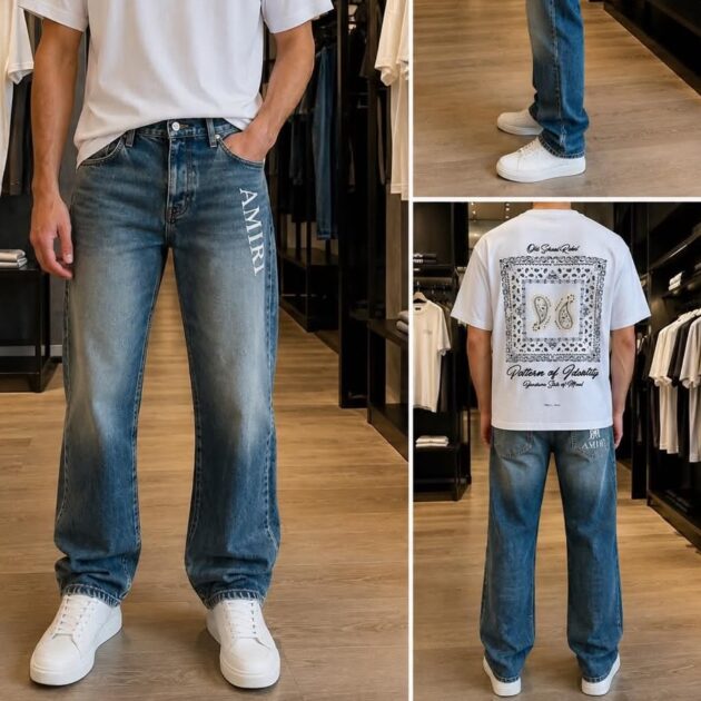 pantalon jeans amiri baggy