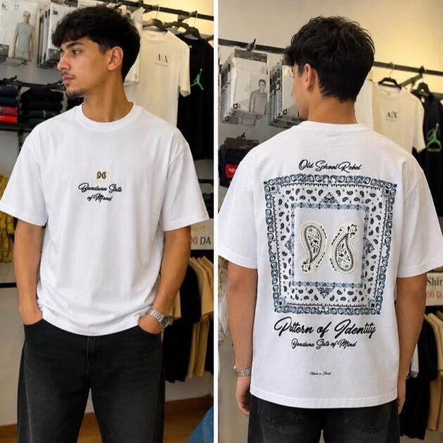 t shirt homme over size - blanc